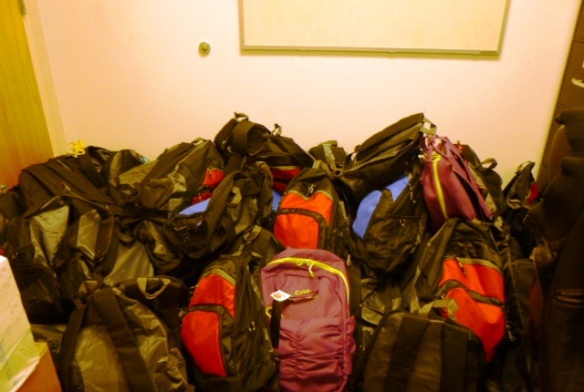 Russell’s generous donation of 70 backpacks